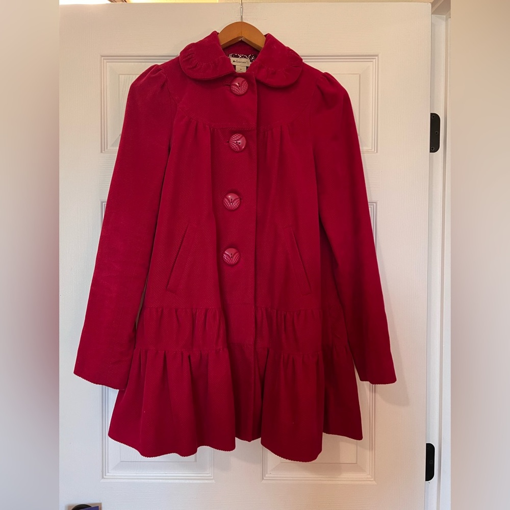ANTHROPOLOGIE ELEVENSES CORDUROY COAT 0